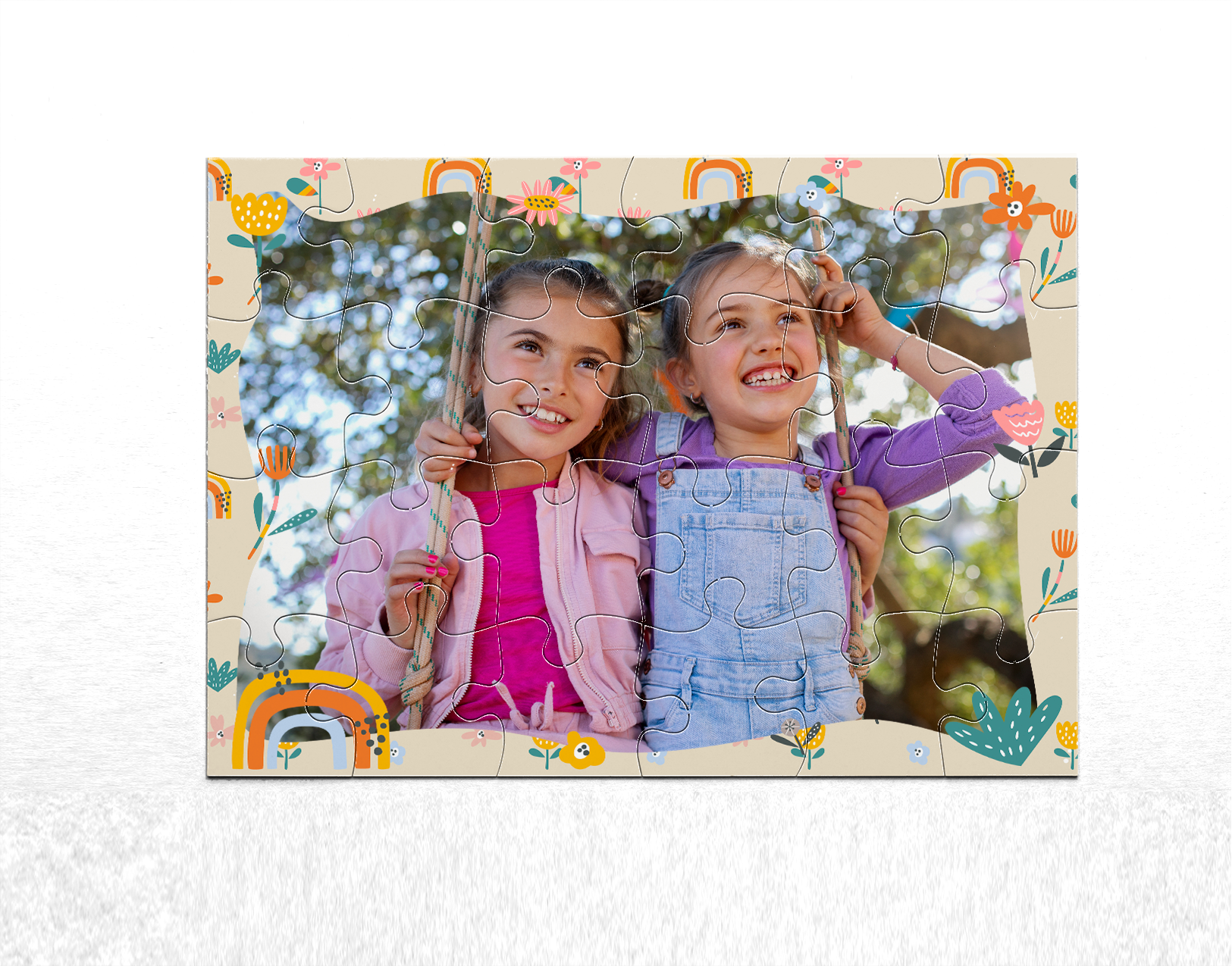 Puzzle infantil personalizado temática Flores